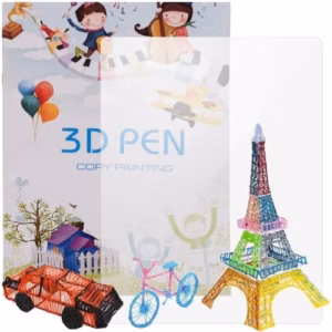 3D-pennmaler bok: 40 pleksiglassmønstre